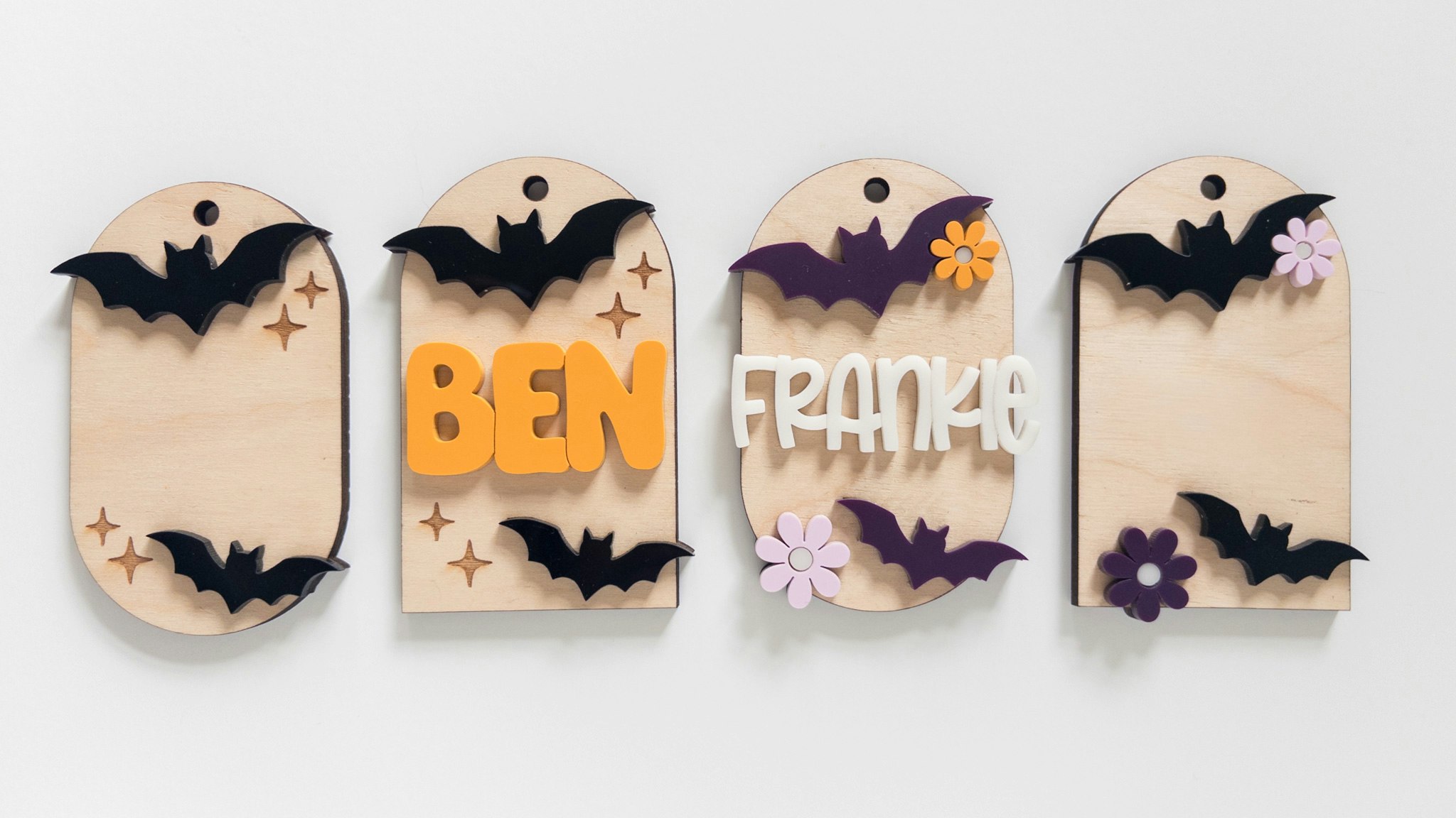 Halloween: Bat Tags