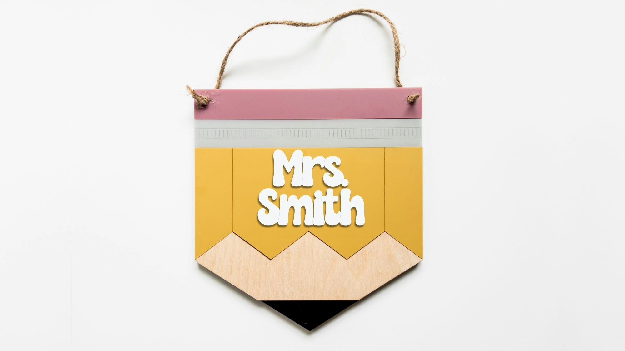 Pencil Door Sign