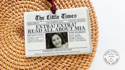 Newspaper Year in Review Ornament