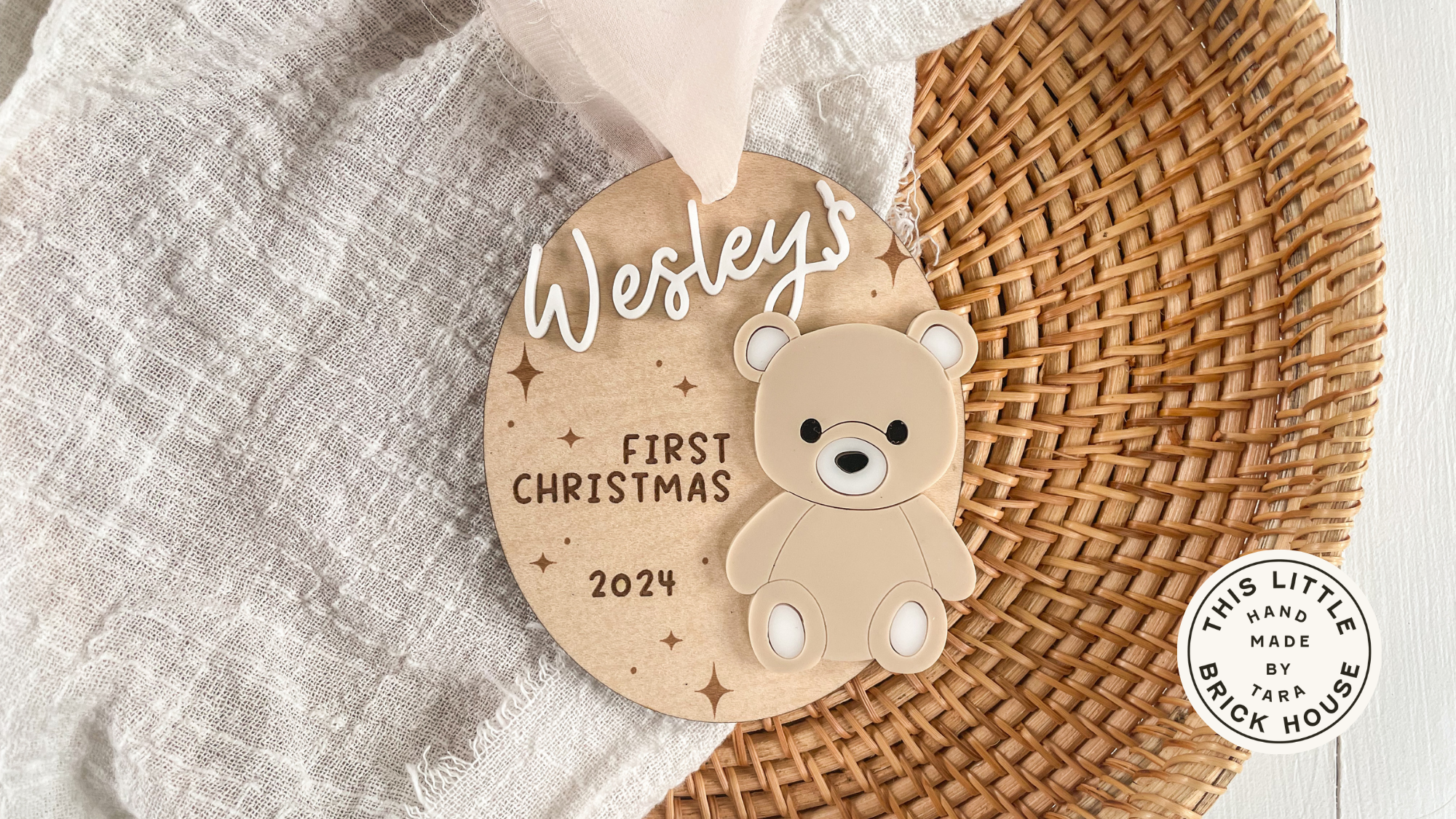 Teddy First Christmas Ornament
