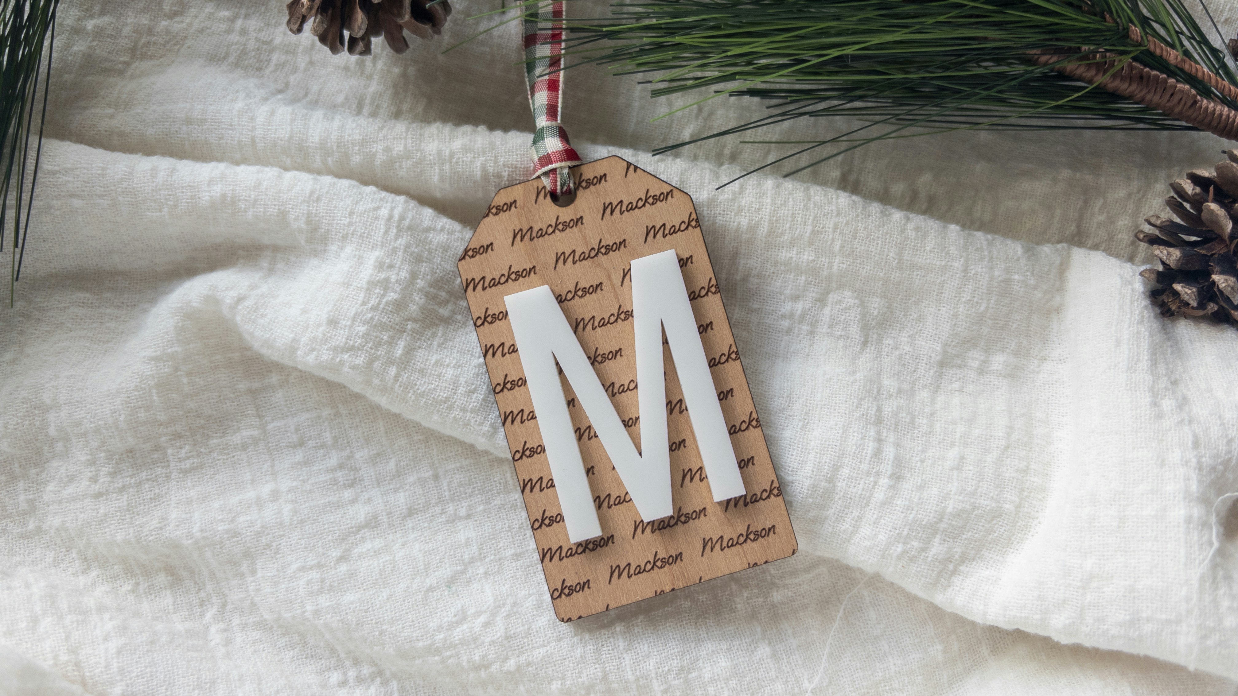 Name Pattern Stocking Tag
