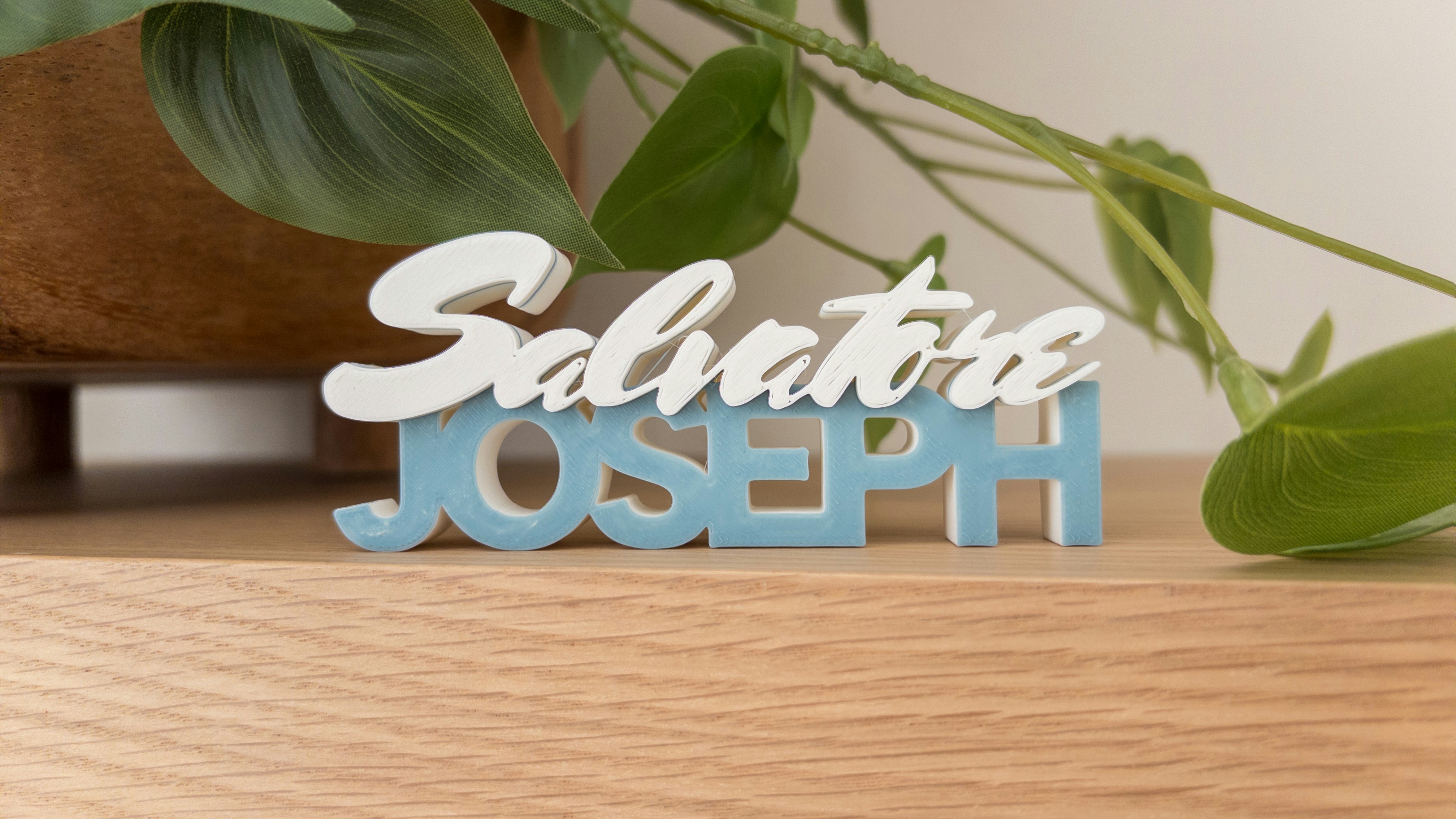 3D Print Boys Names Shelf Sitter