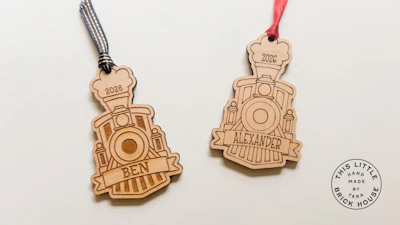 Train Locomotive Ornament