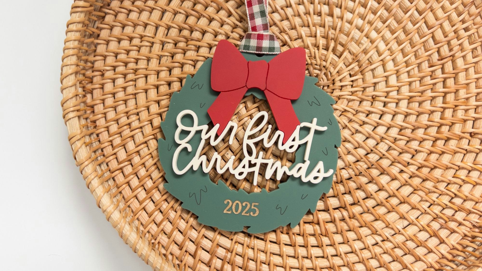 Our First Christmas Wreath Ornament