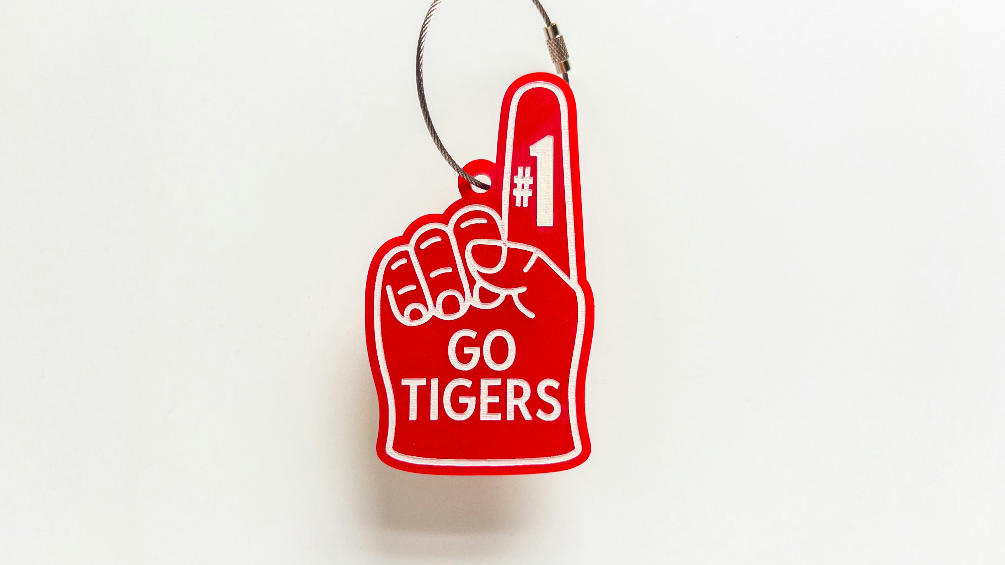 Foam Finger Keychain