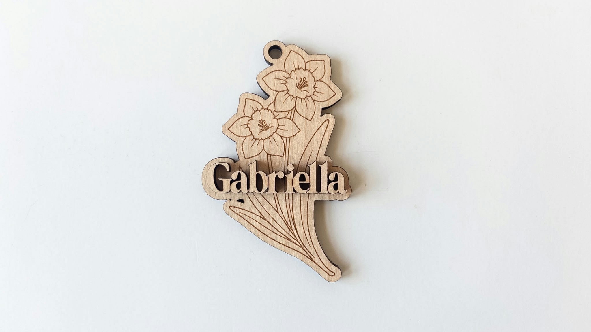 Birth Month Flowers Keychain or Sign