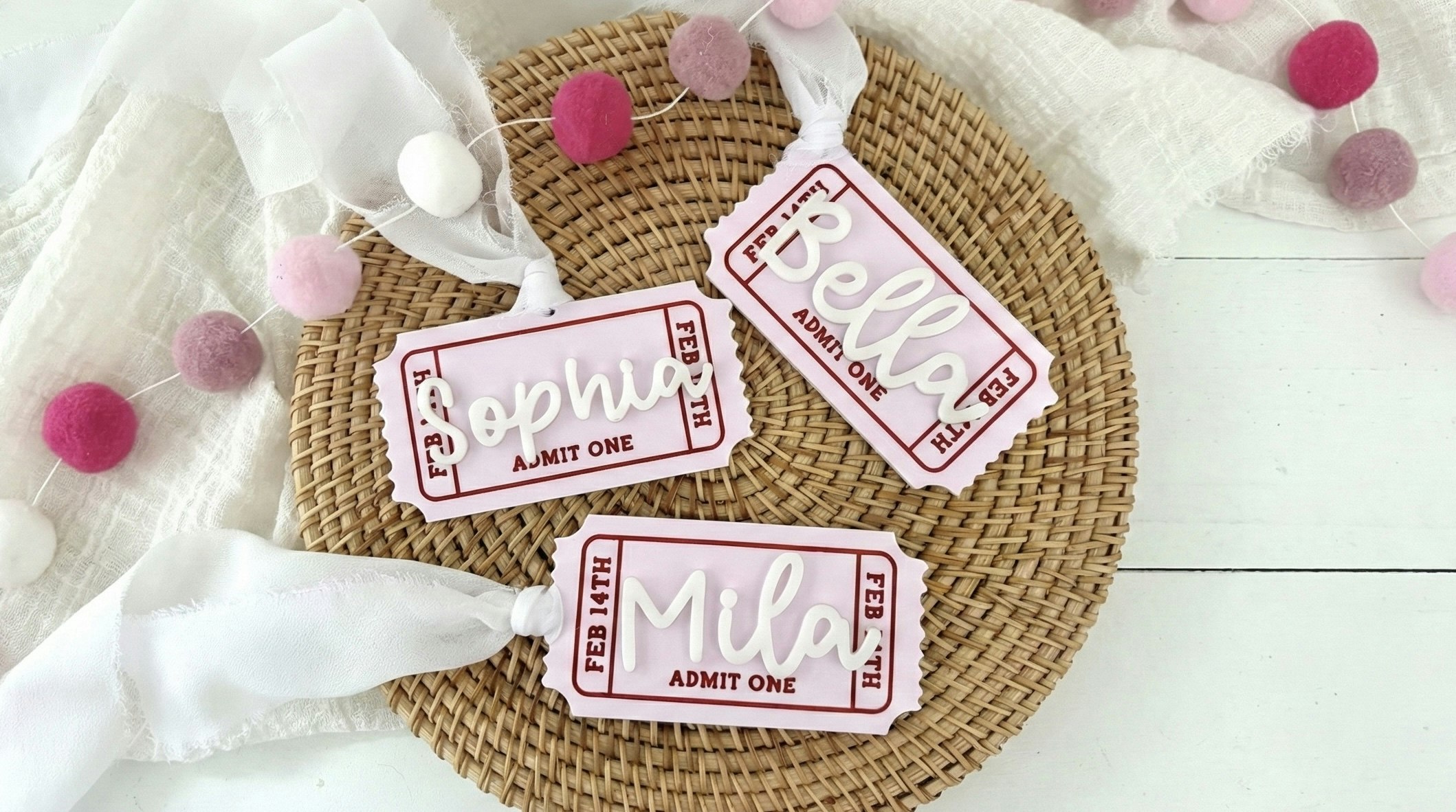 Valentines Ticket Tag