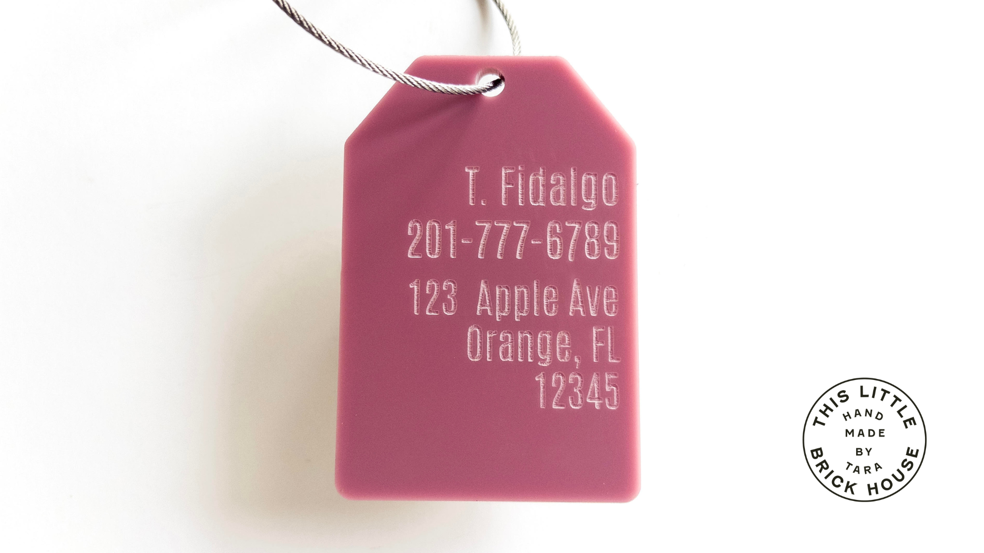 Engraved Luggage Tag