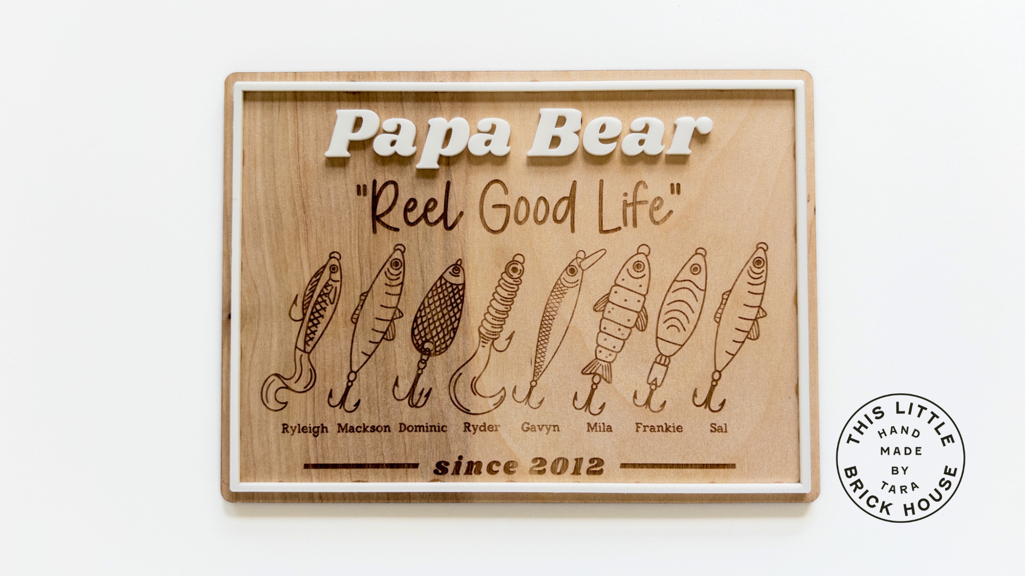 Fishing Lures Name Sign