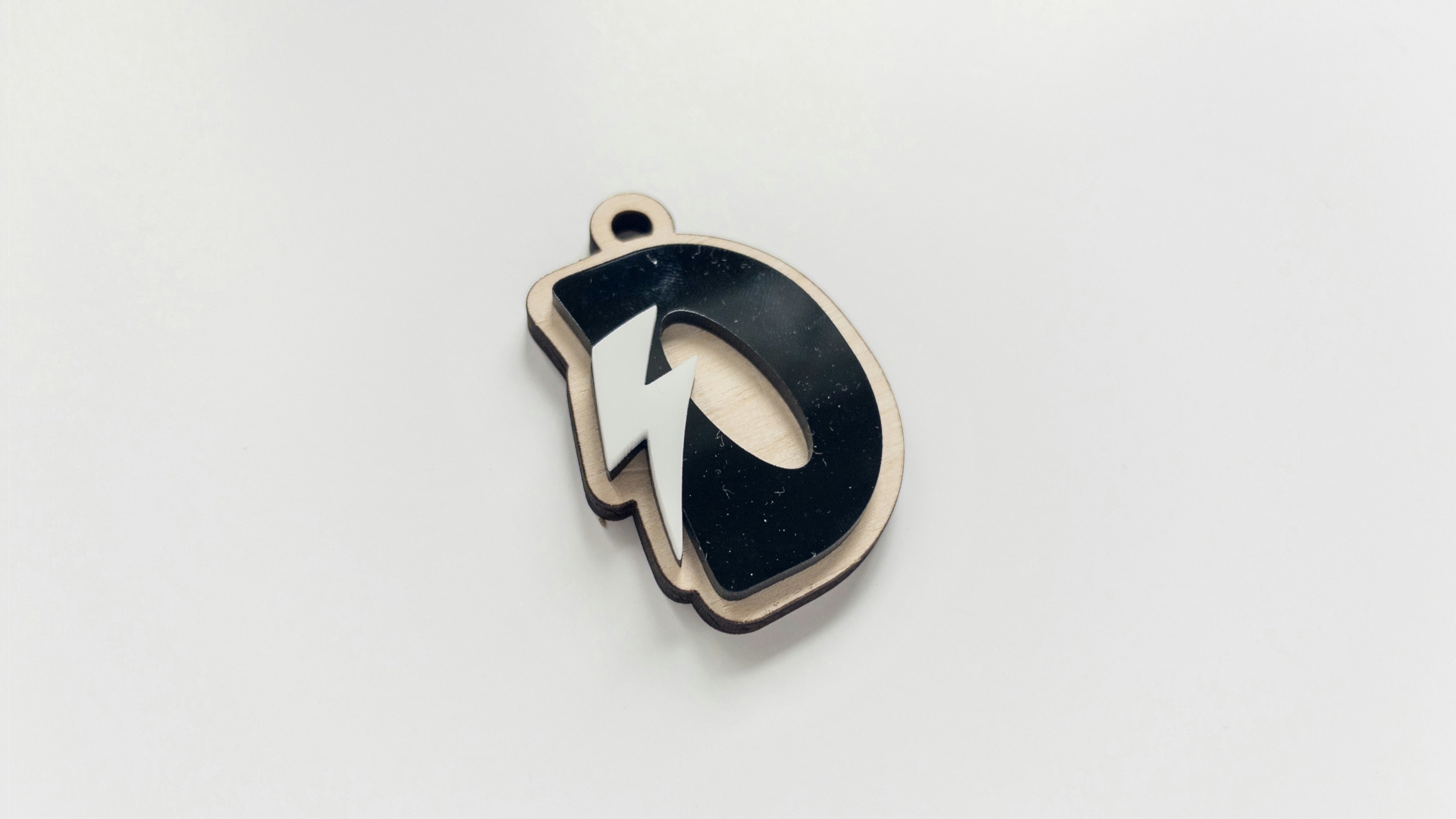 Initial Bolt Keychain