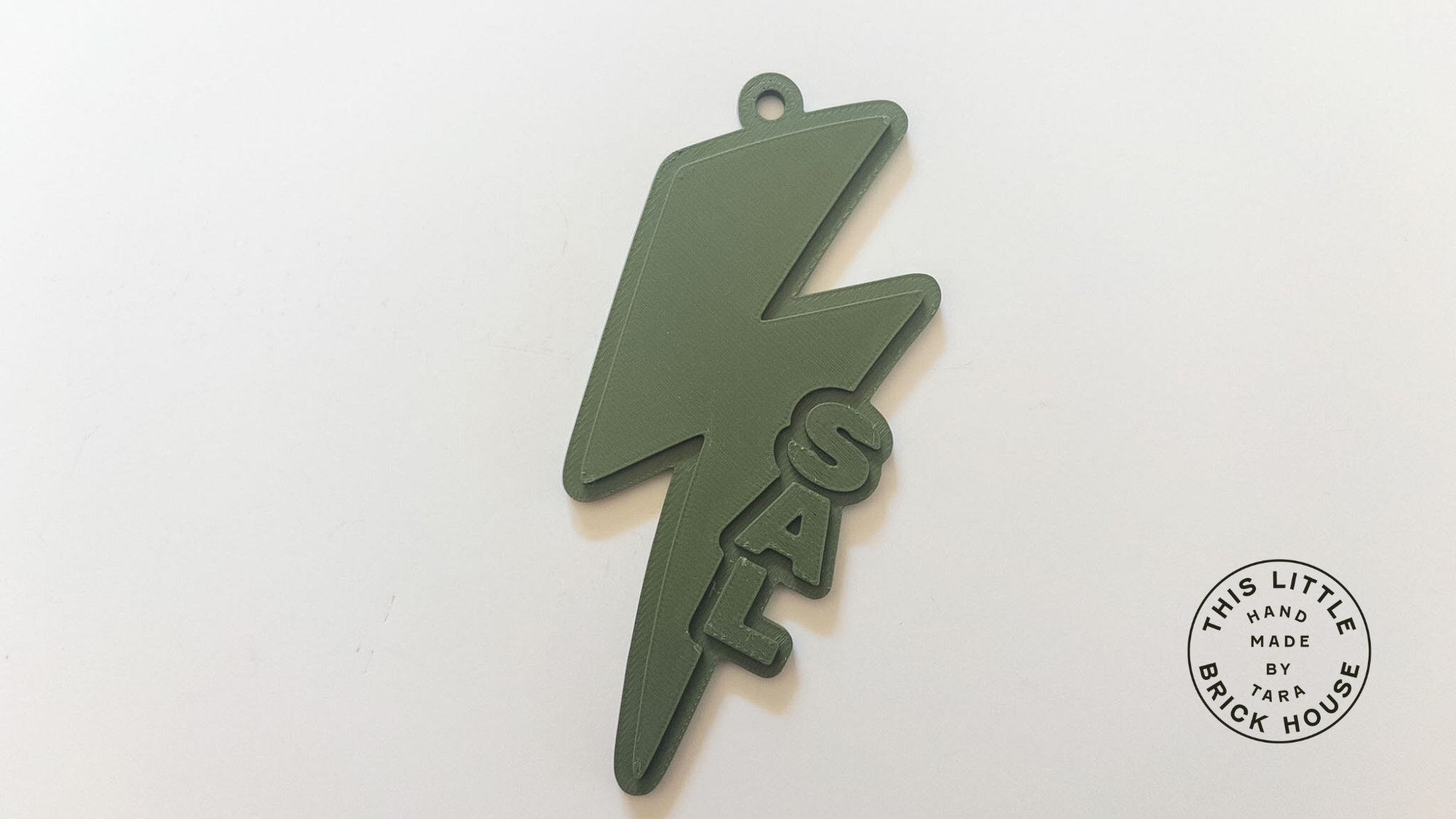 3D Print Lightening Bolt Name Tag