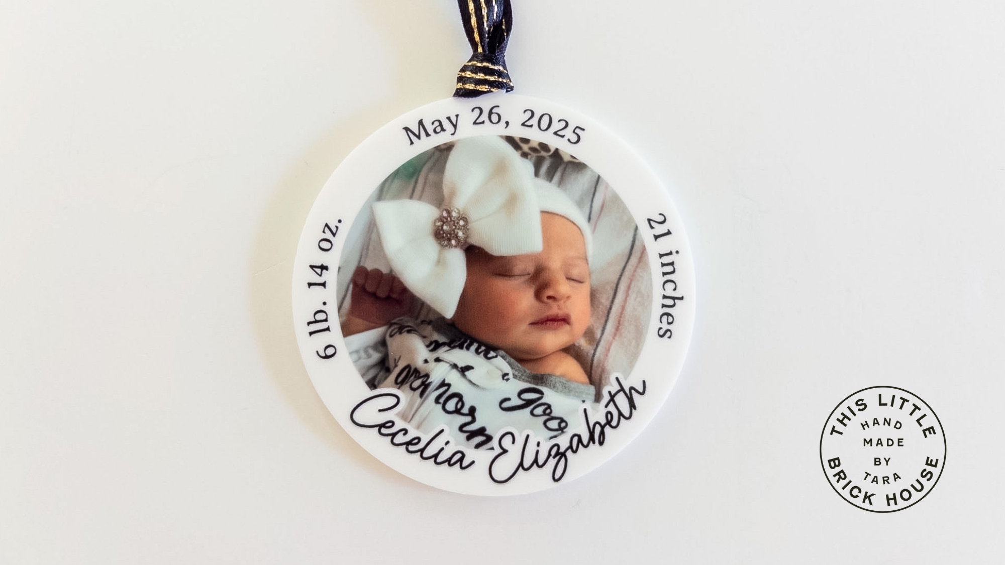 Newborn Ornament Print and Cut