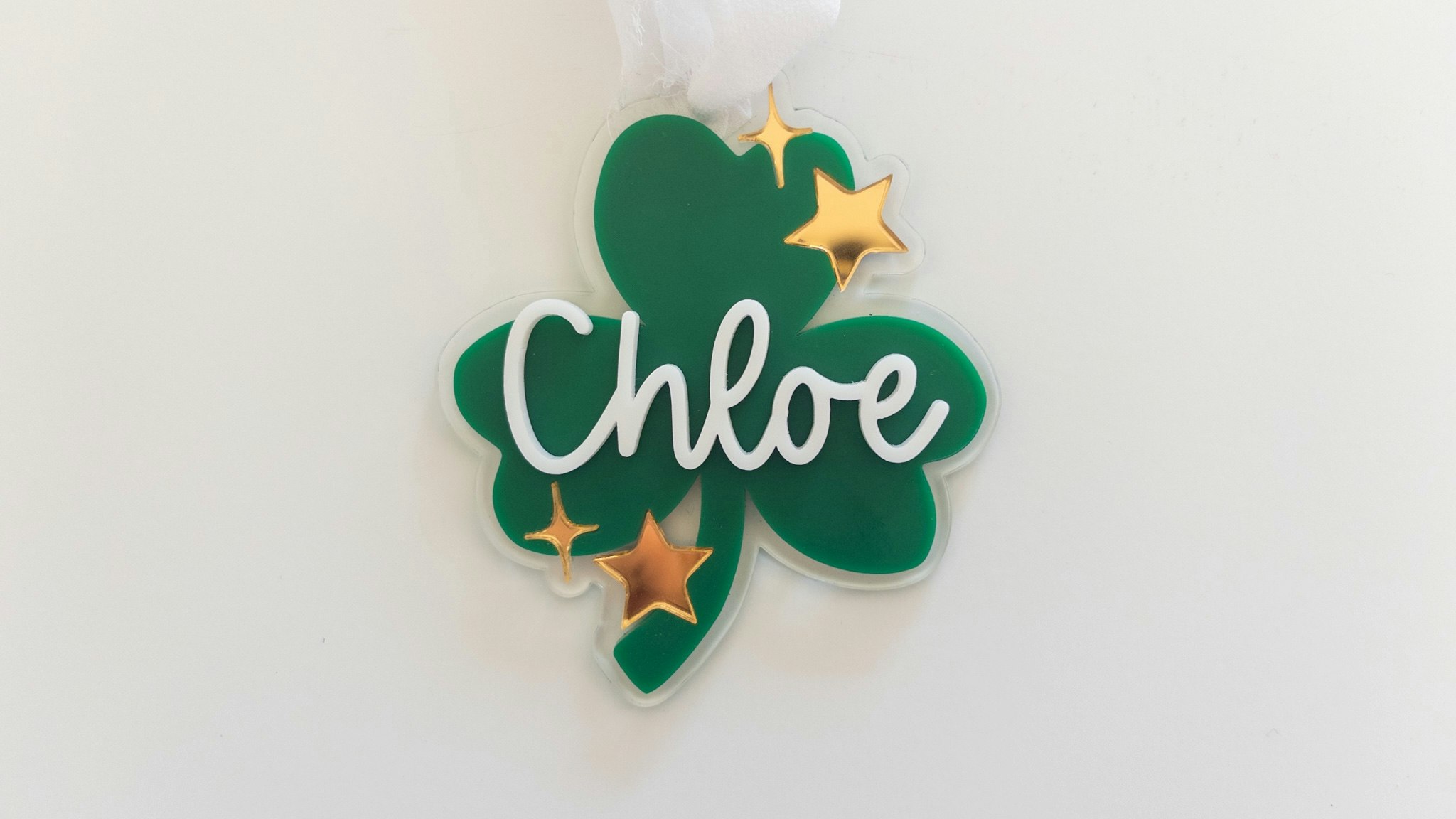 Shamrock Basket Tag