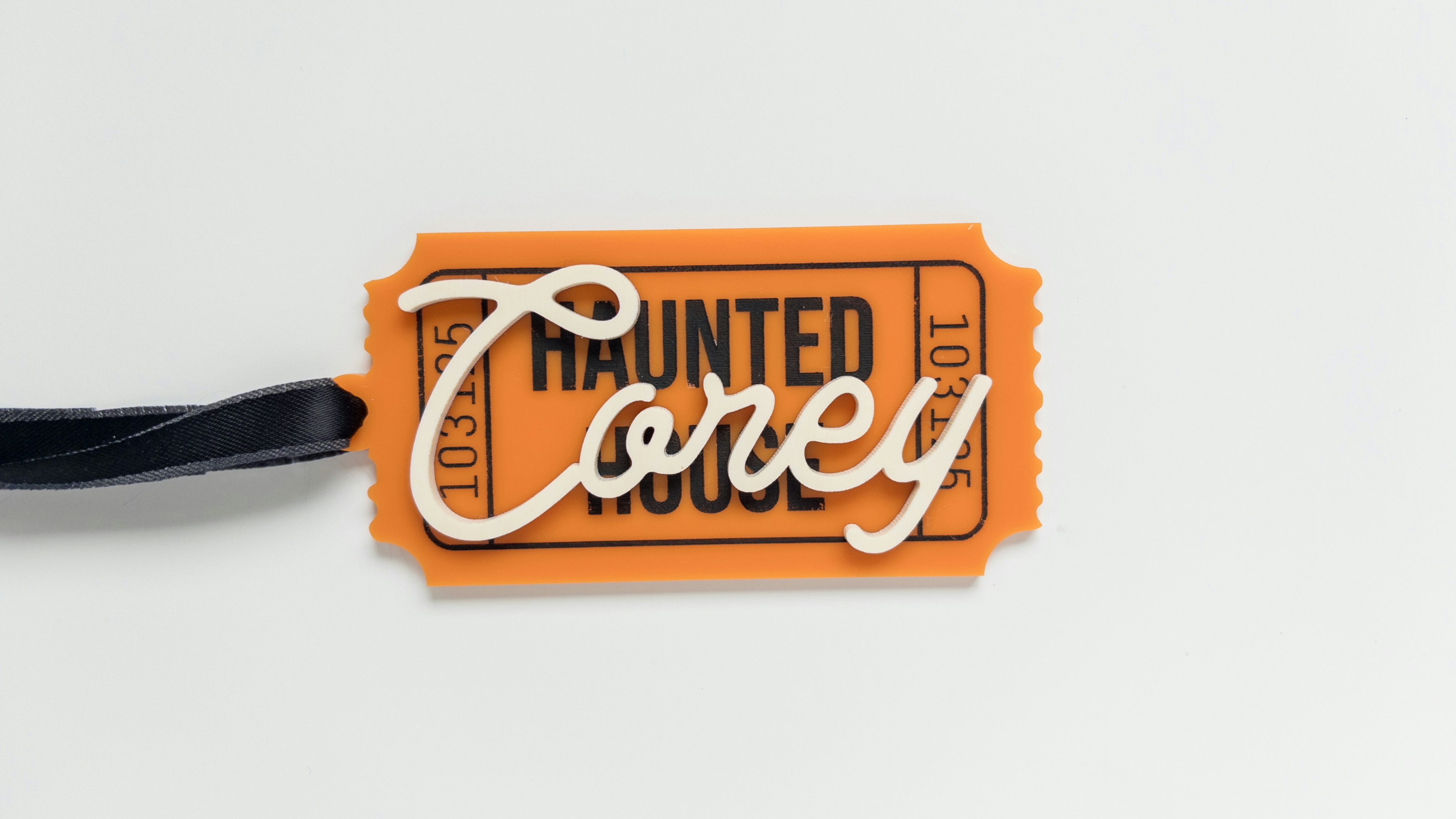 Halloween Ticket Tag