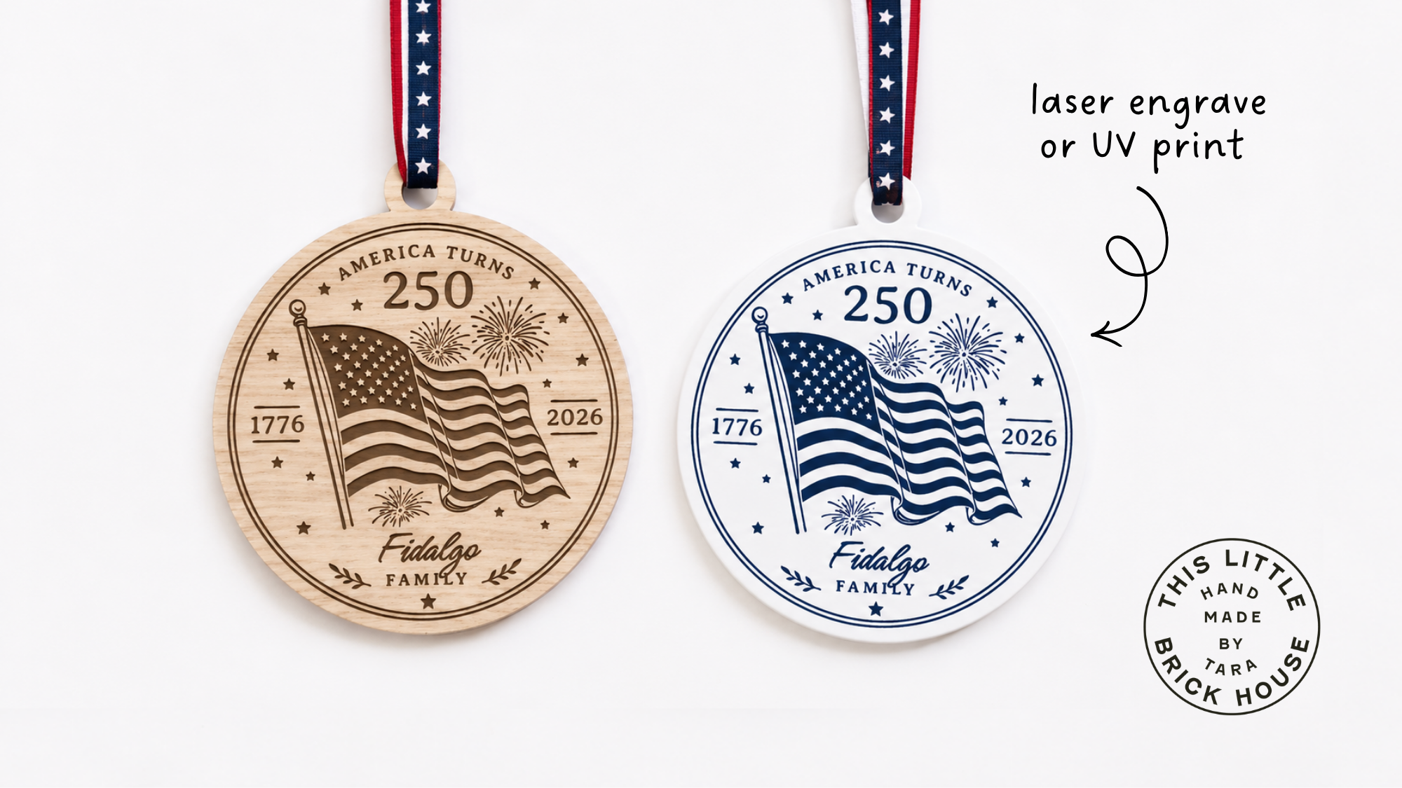 America 250 Anniversary Ornament