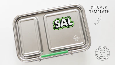 Bold Retro Name Sticker