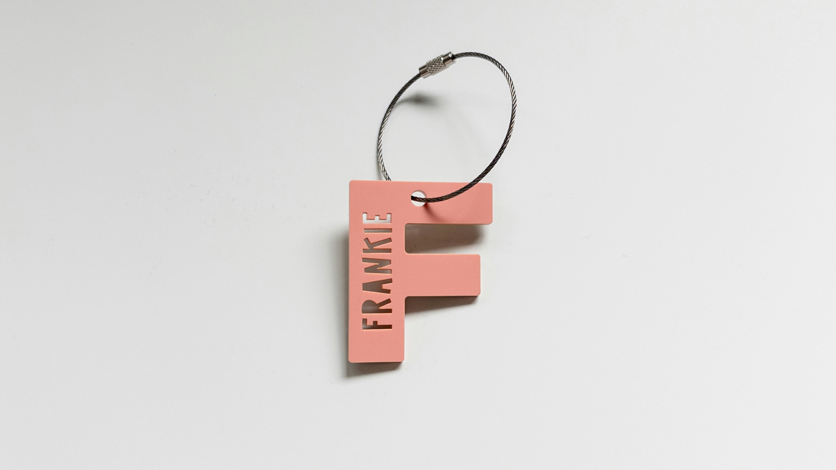 Knockout Initial Keychain