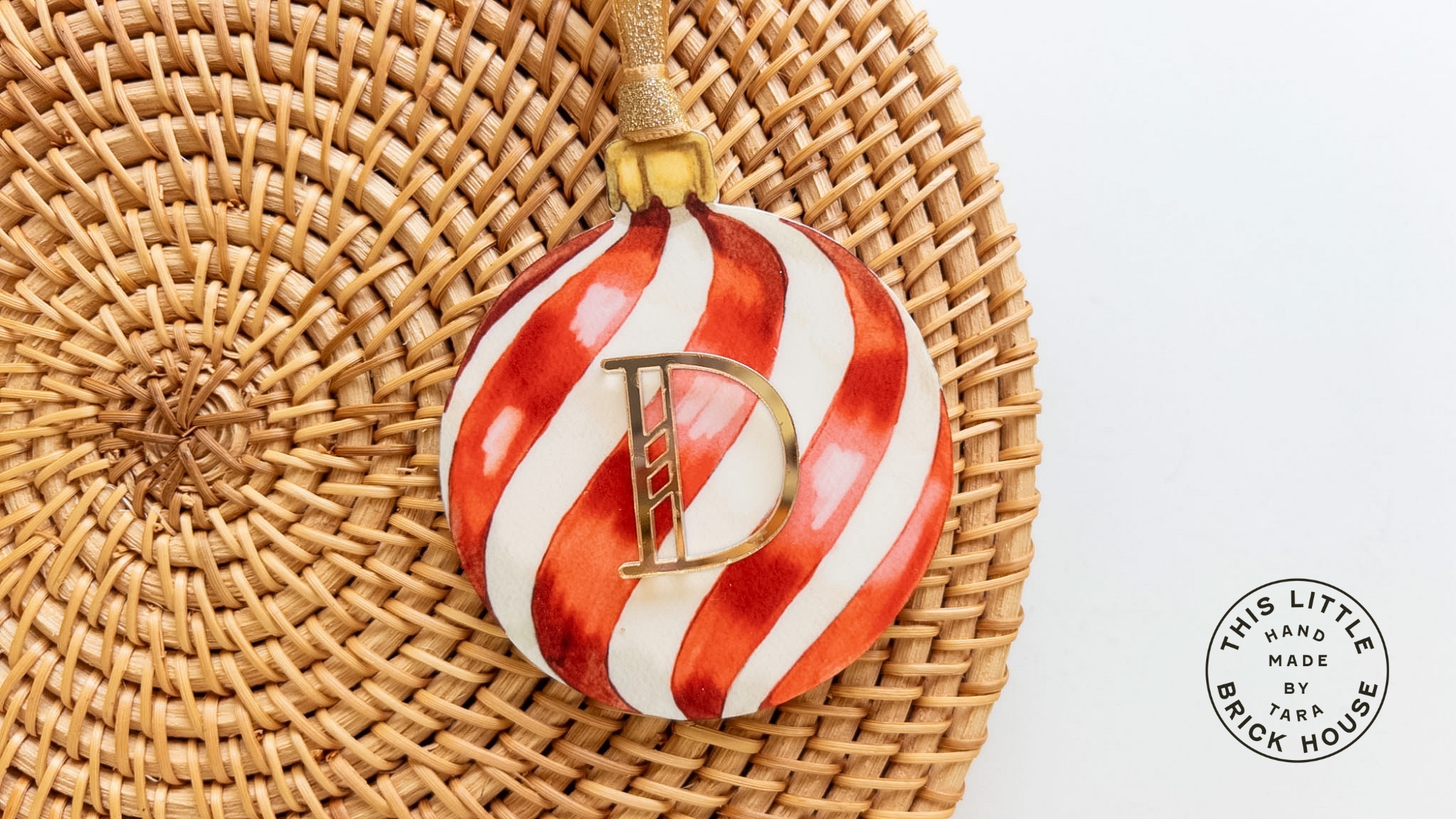 Watercolor Print & Cut Ornament