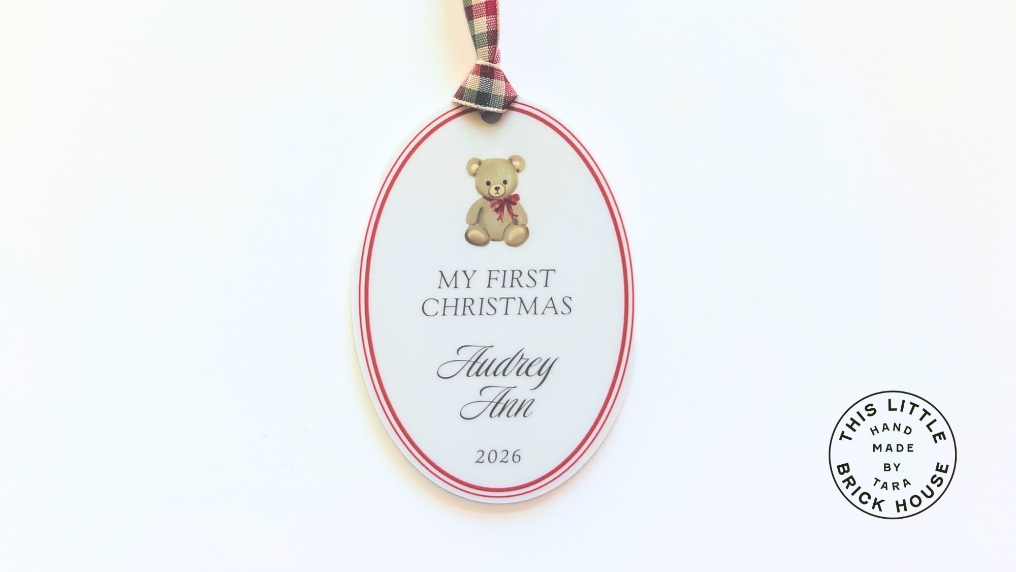 My First Christmas Ornament Print & Cut
