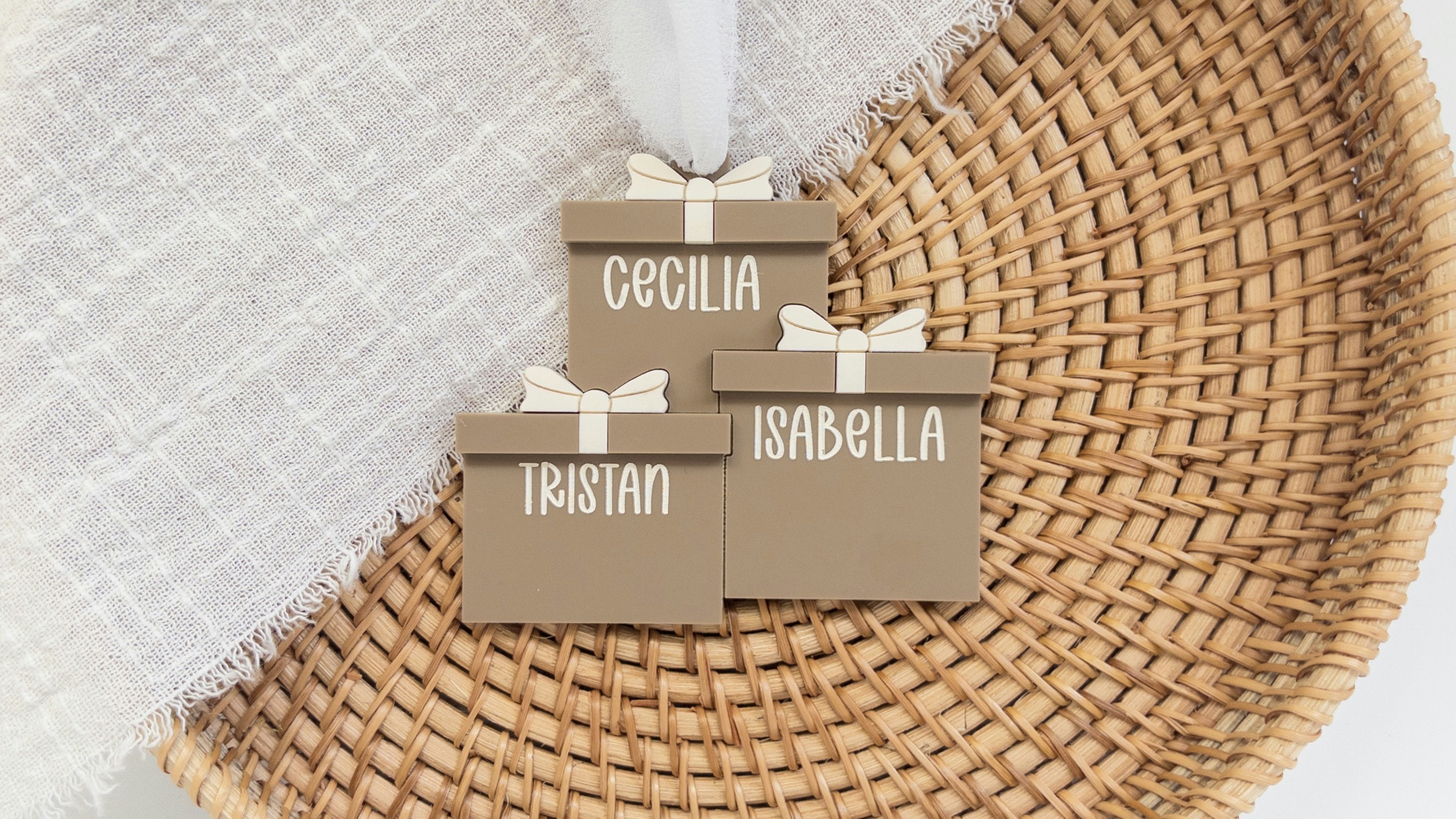 Family Name Presents Ornament