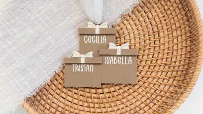 Family Name Presents Ornament