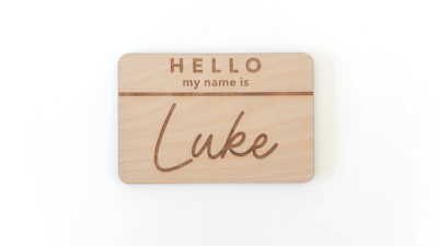 Hello My Name Is Sign