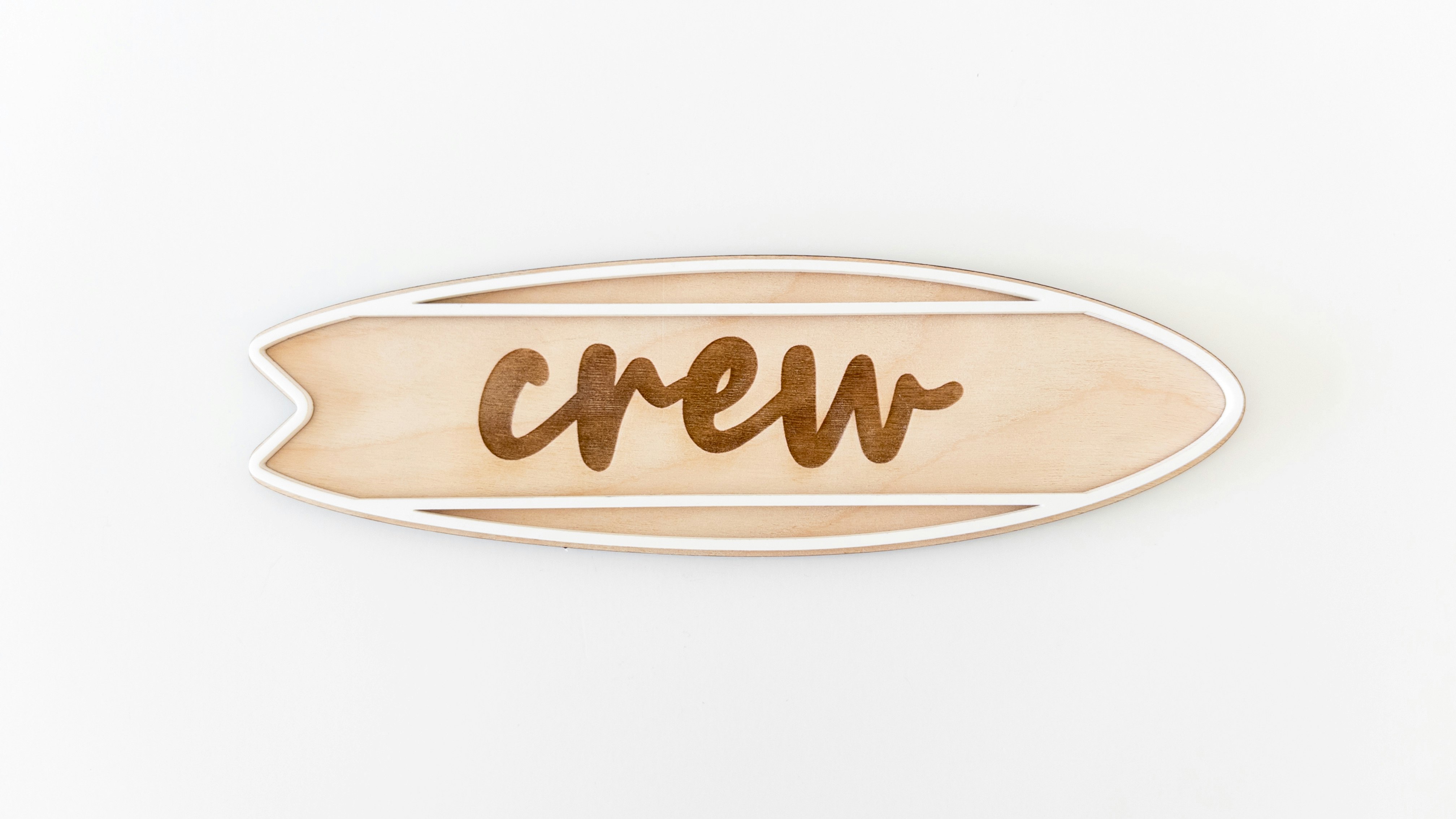 Surfboard Outline Name Sign