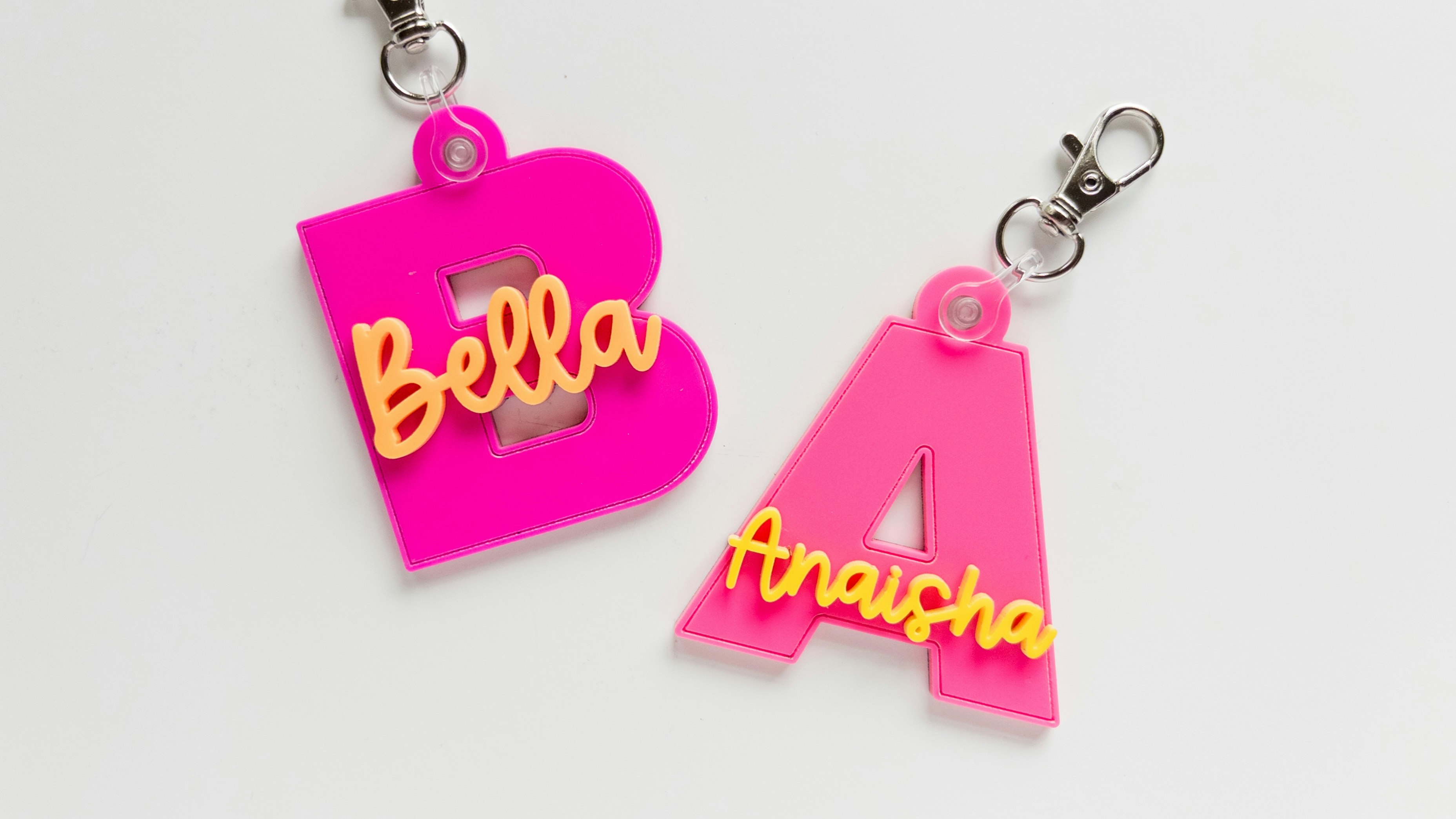 Initial Name Keychain_2-layers