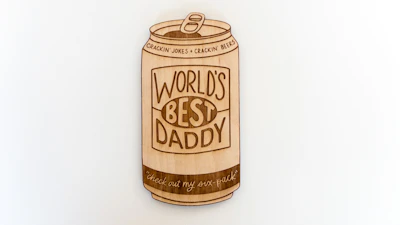 Worlds Best Dad Beer Can