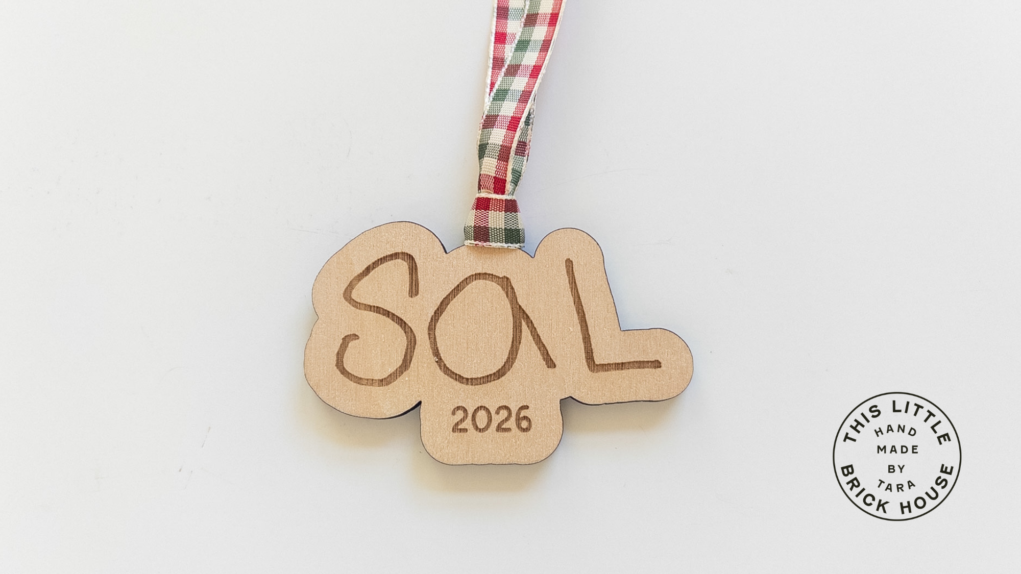 Kids Handwriting Ornament
