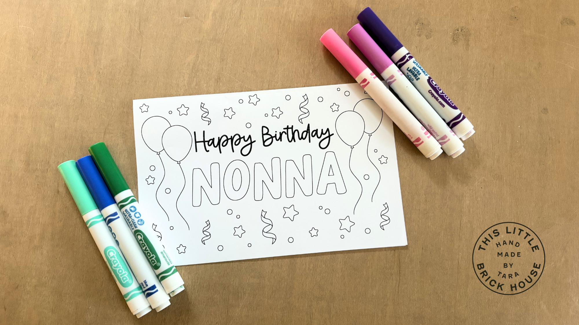 Printer Paper Birthday Card