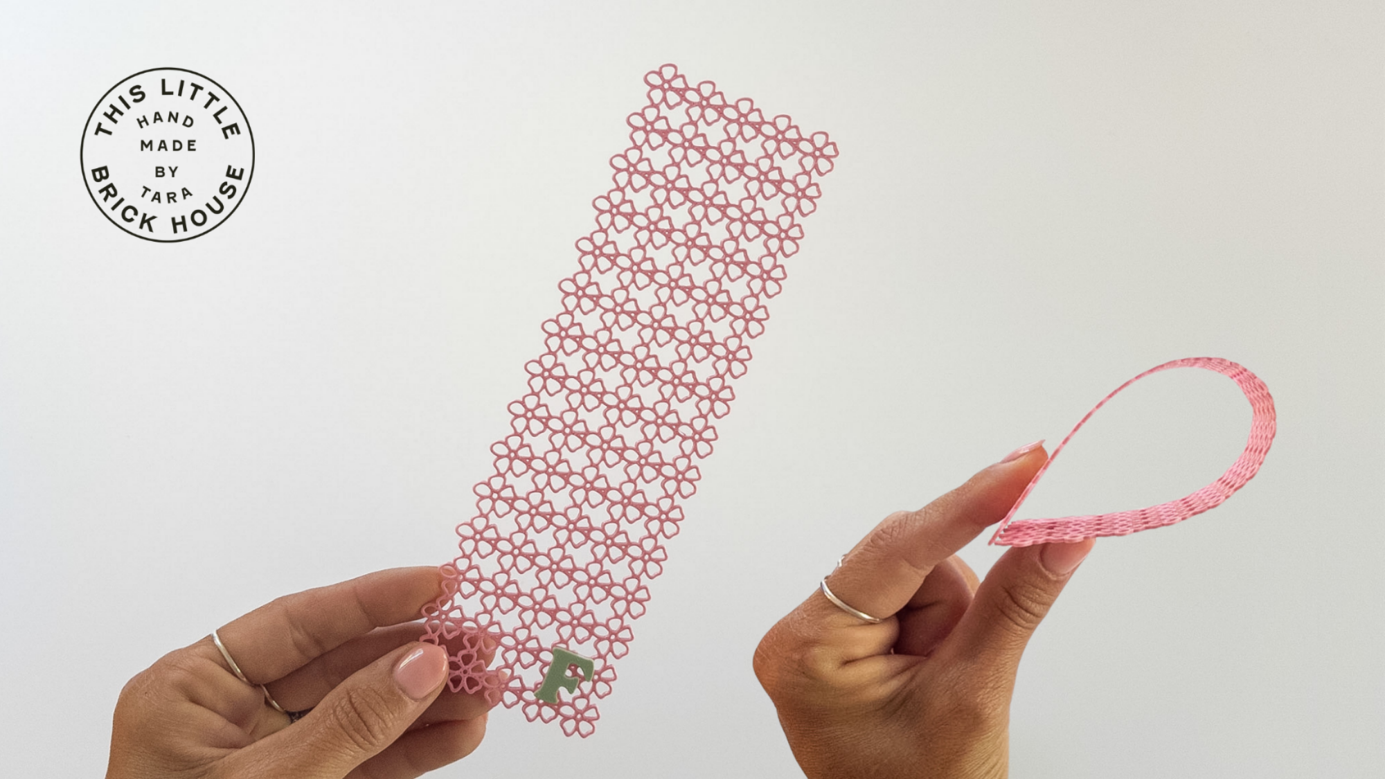 3D PrintThin Floral Bookmark