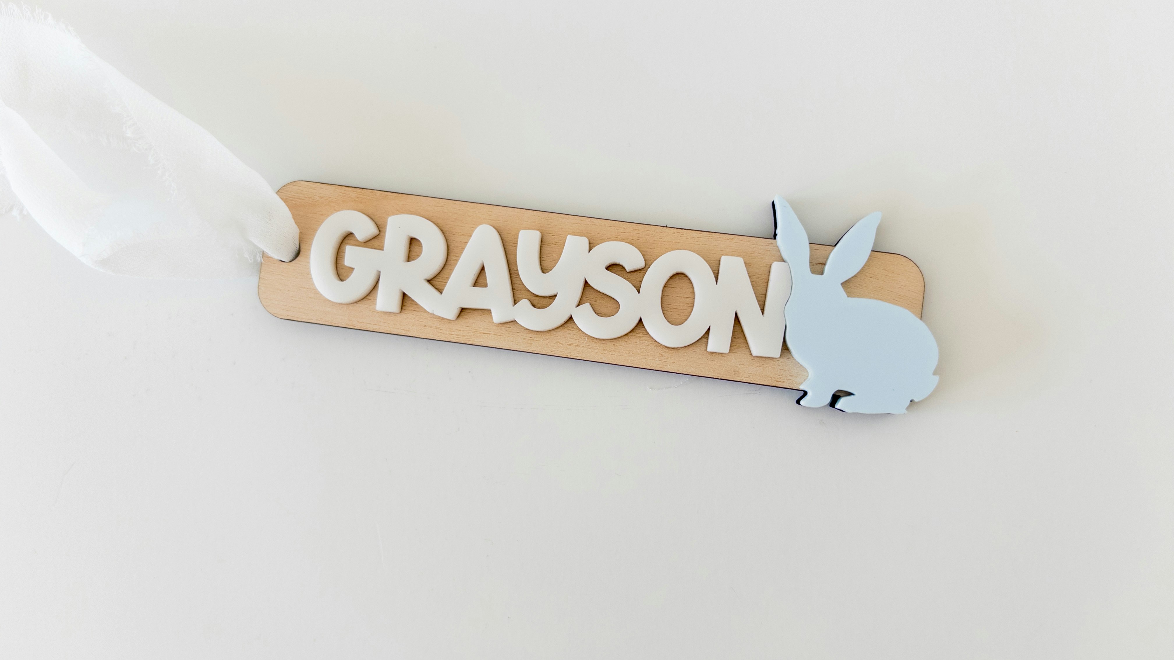 Bunny Name Basket Tag