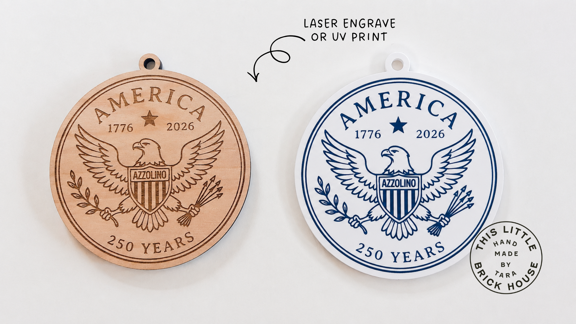 America 250 Anniversary Ornament Eagle