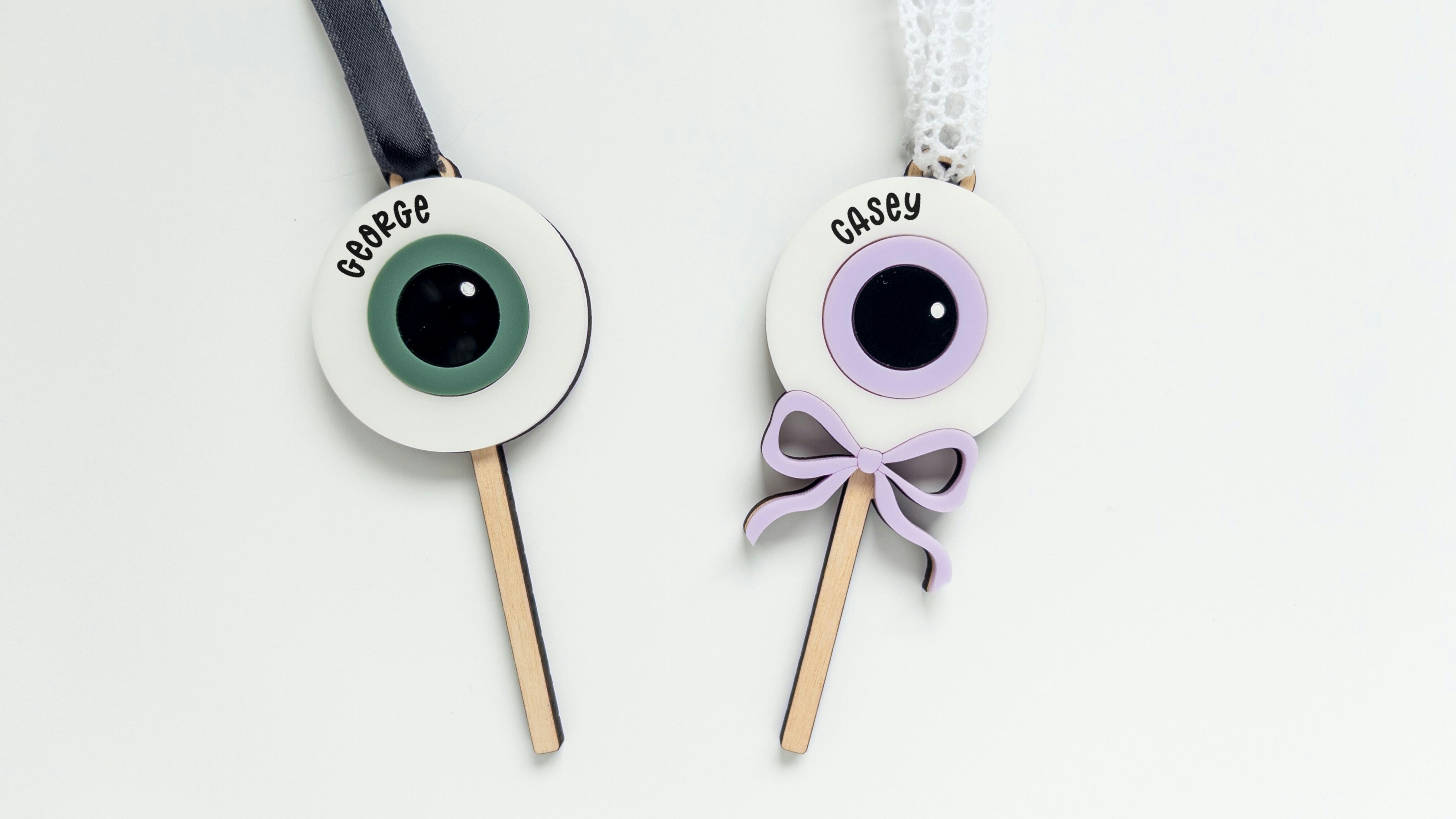Halloween Eyeball Lollipop Tag