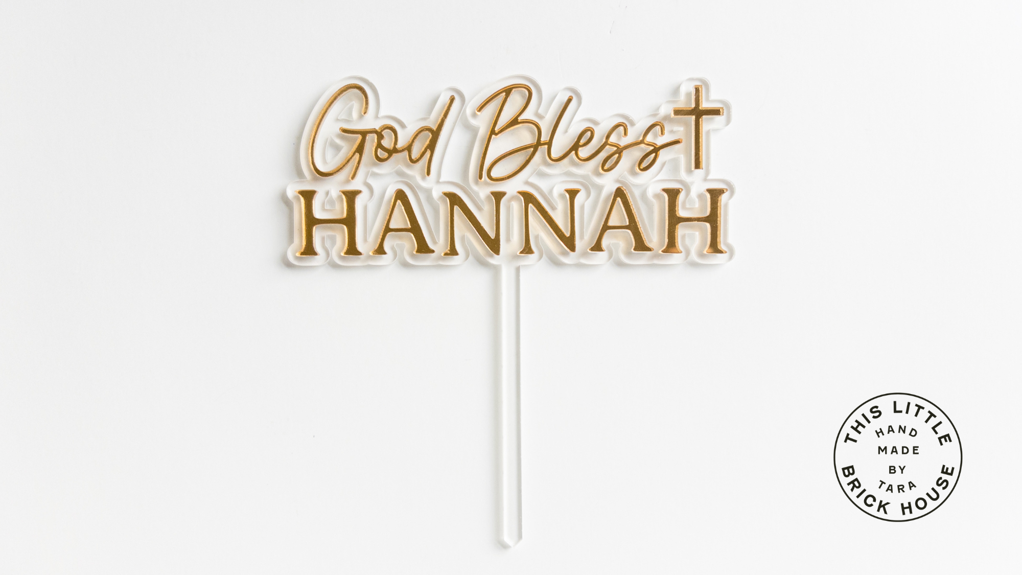 God Bless Cake Topper