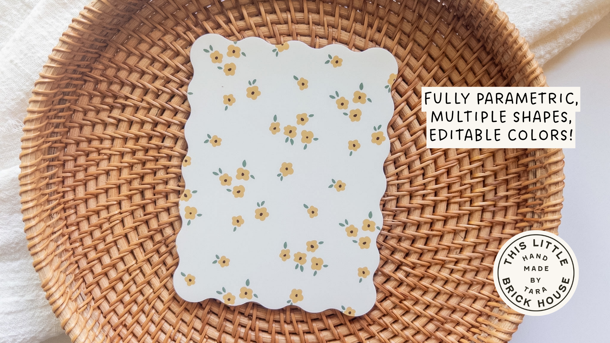 Mini Floral Pattern Print & Cut