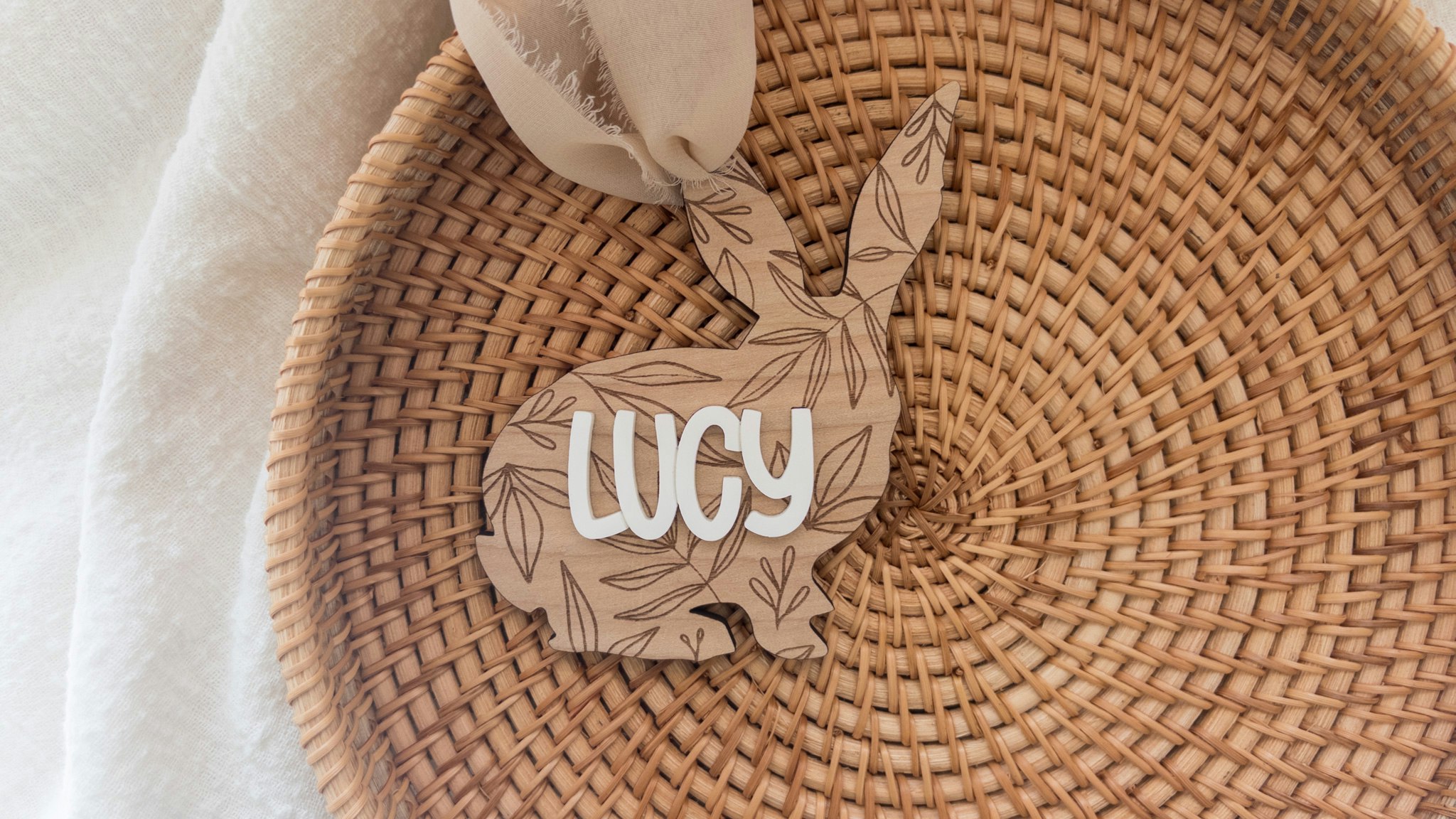 Leafy Bunny Tag