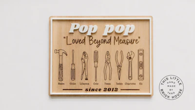 Garage Tools Name Sign