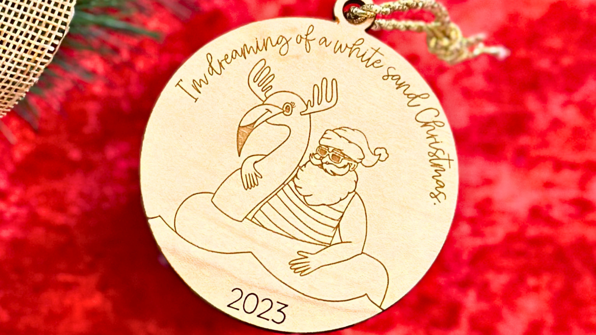 Christmas Santa Ornament
