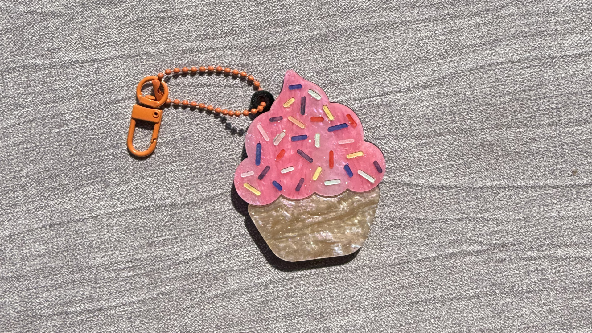 Cupcake Keychain with NFC chip/QR Code