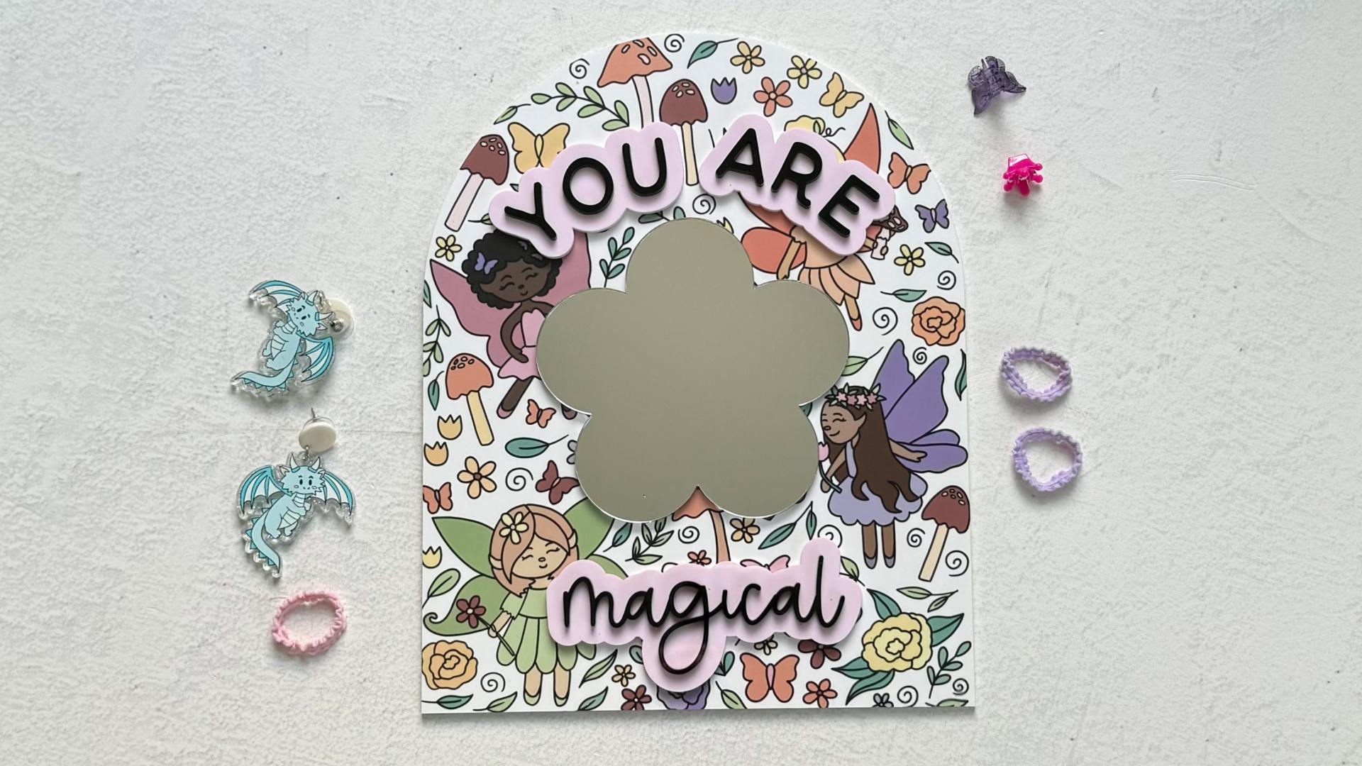 Patterned Fairy Mirror