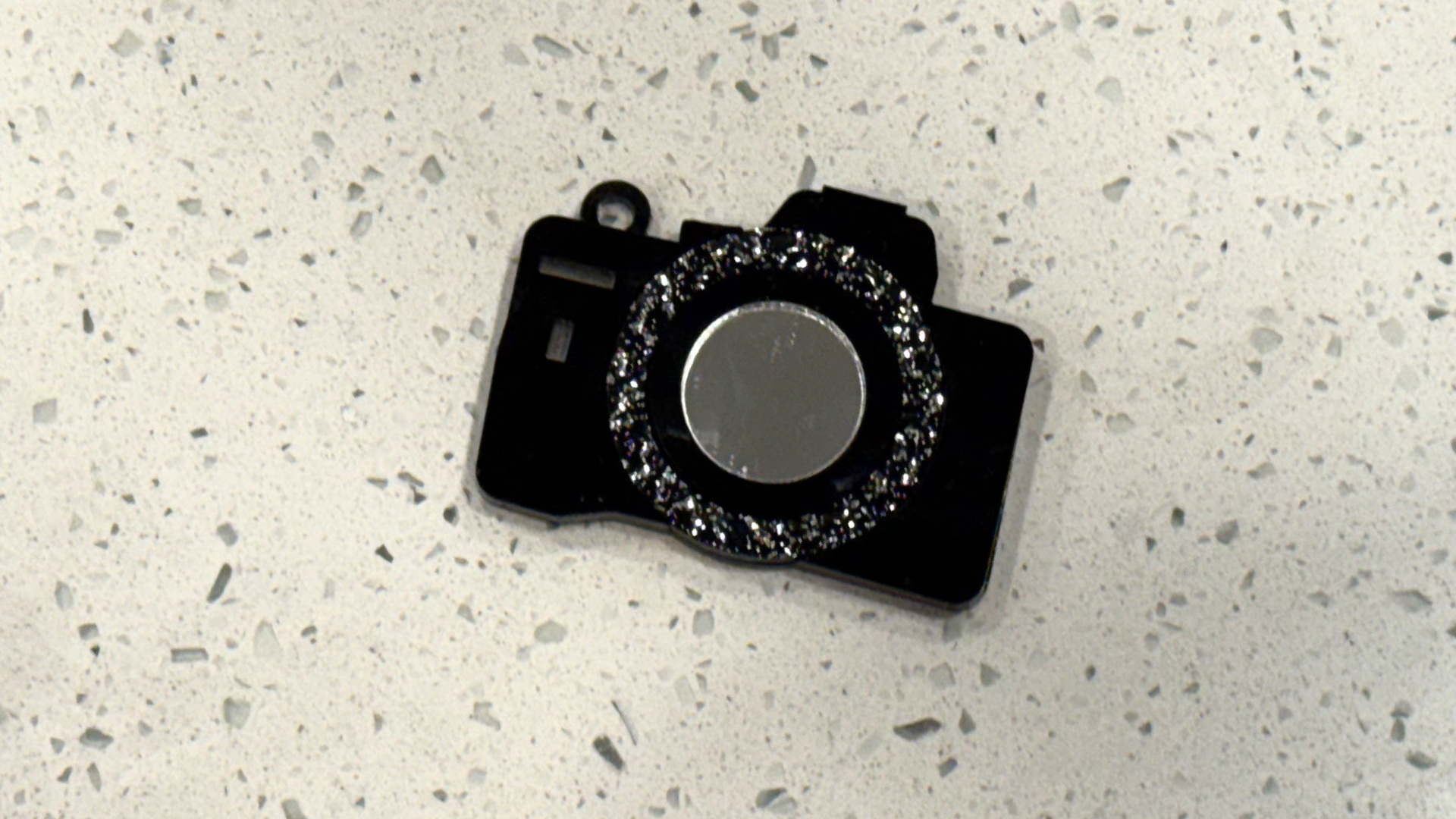 Camera Keychain with NFC chip/QR Code 