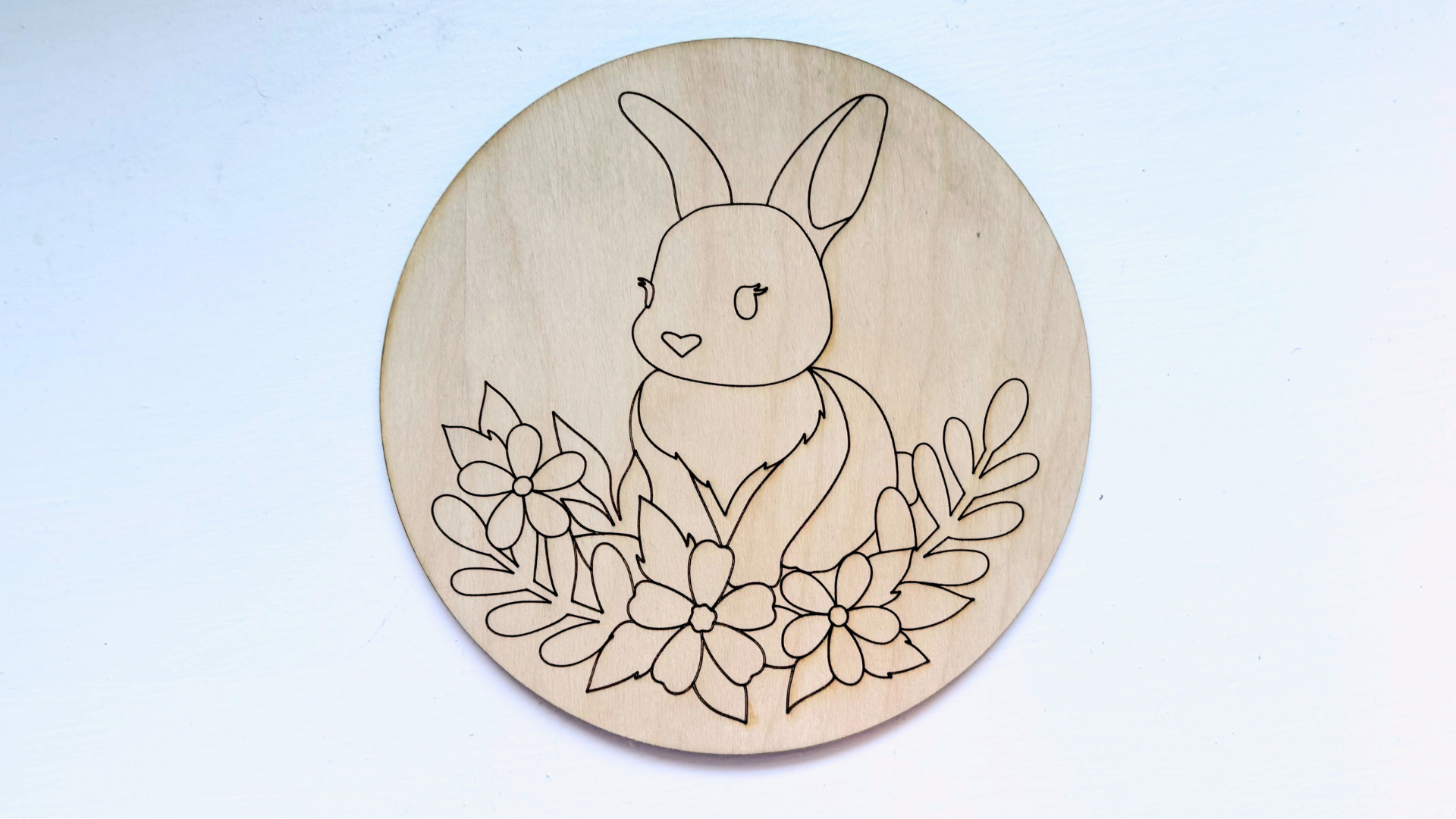 Floral Bunny DIY Coloring Kit