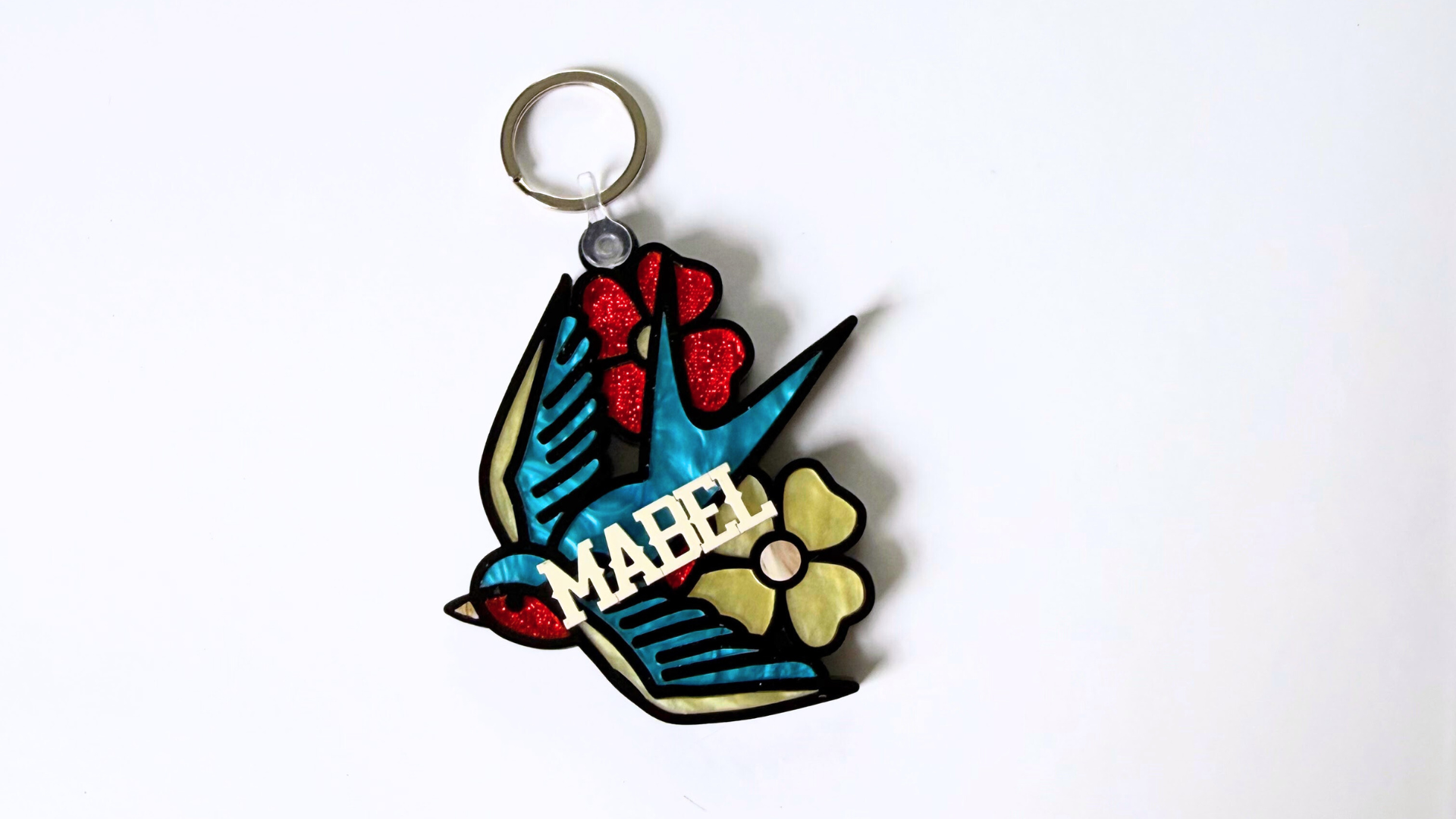 Tattoo Swallow Name Tag