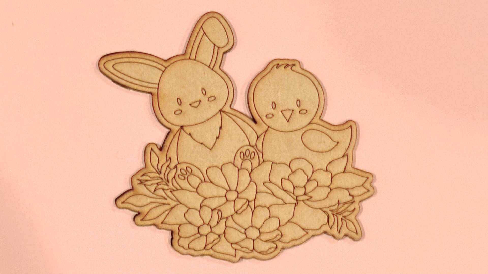 Bunny and Chick DIY Coloring Kit