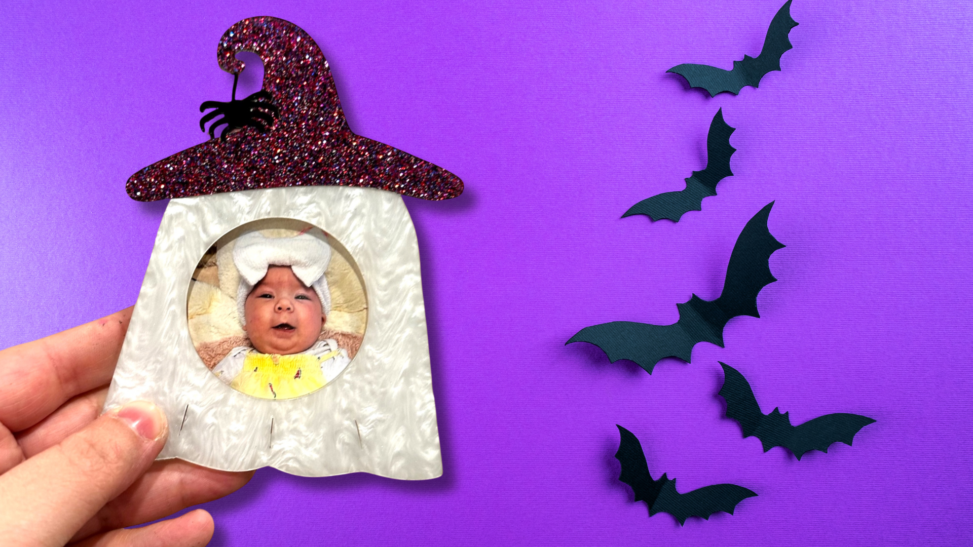 Ghost Ornament Photo Frame