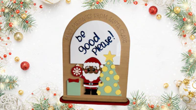 Dry Erase Santa Sign