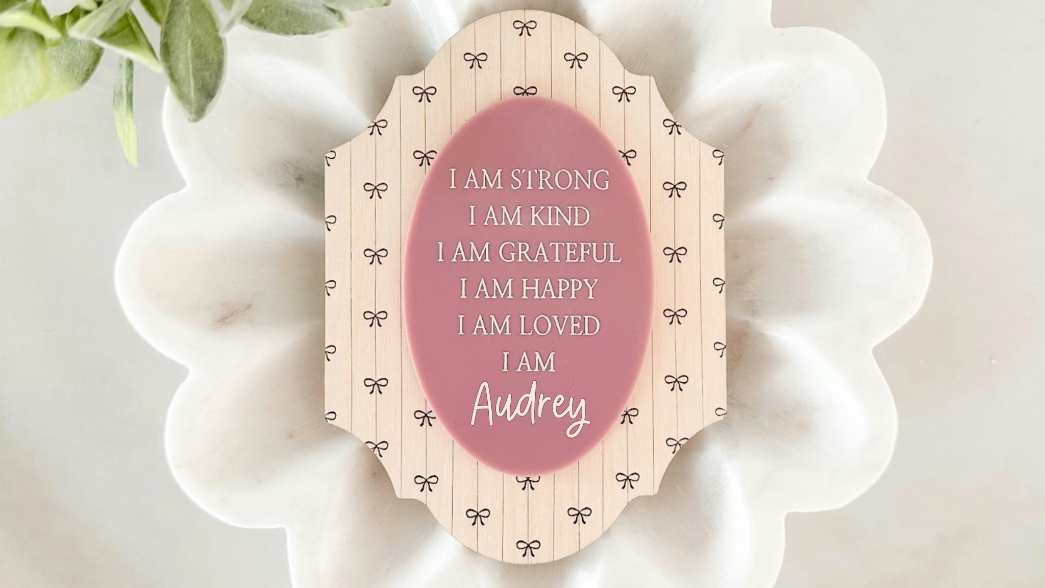 Vintage Bow Affirmation