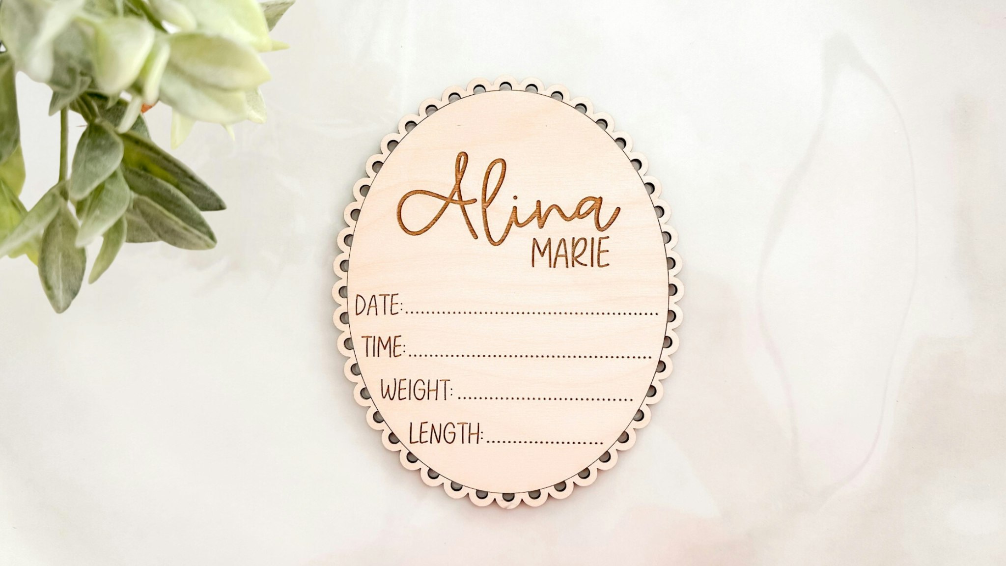 Vintage Lace Newborn Name and Birth Stats